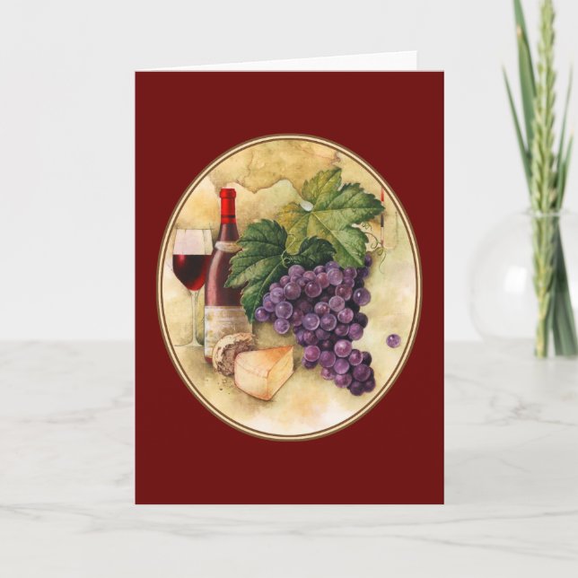 Vin och ost kort (Framsida)