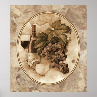 Vin och ost poster