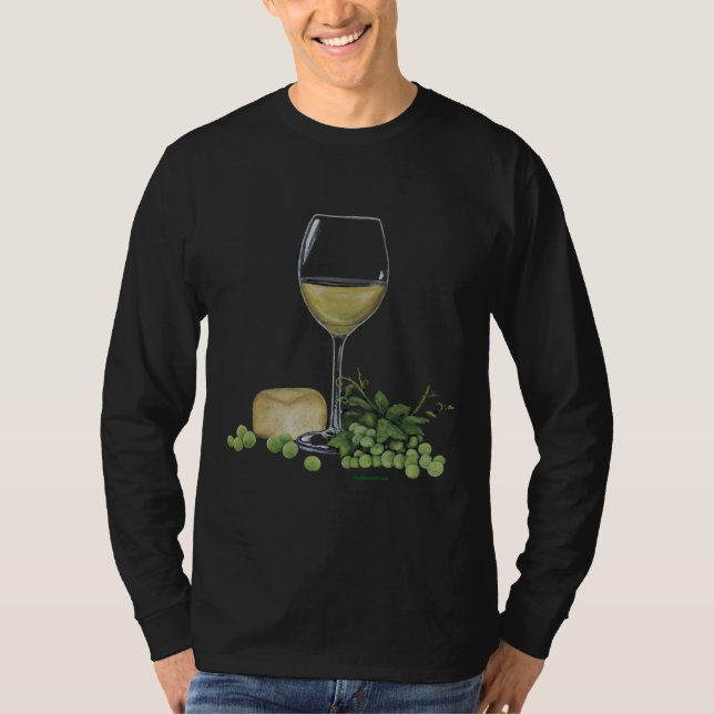 Vin och ost, tack t shirt (Framsida)