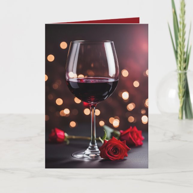 Vin och Ro födelsedag för Kärlek Kort (Framsida)