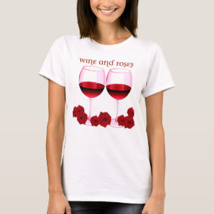 "VIN OCH RO" RÖTT VIN OCH ROTRYCK T-SHIRT