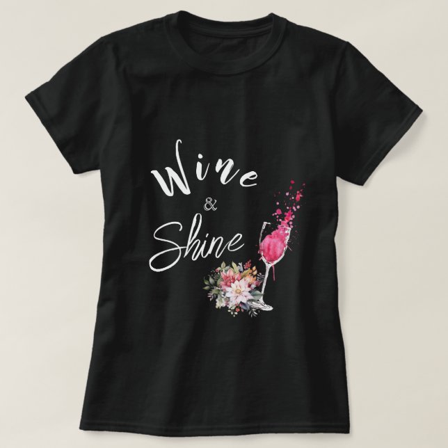 Vin och Shine Black Mamma T-Shirt (Design framsida)