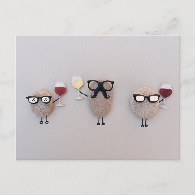 Vin och sten vykort (Framsida)