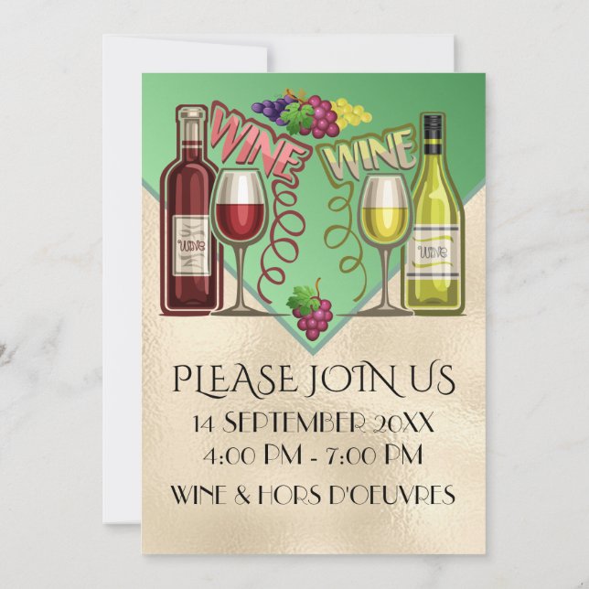 Vin och vänner - se baksida - inbjudningar (Baksida)