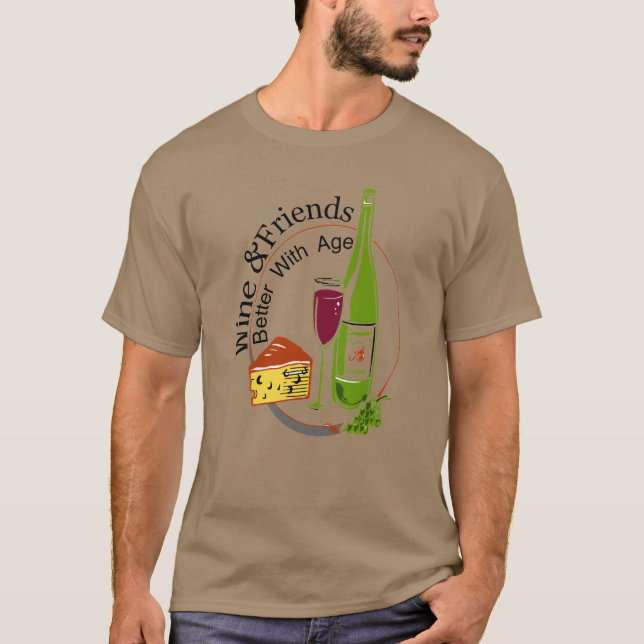 Vin och vänner,T-Shirt T Shirt (Framsida)
