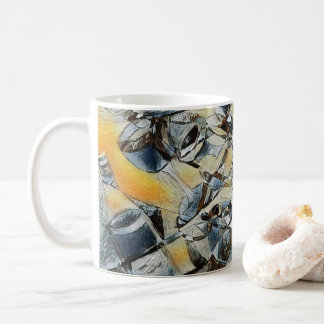 Vin och vin flaskor art Kaffe Mugg