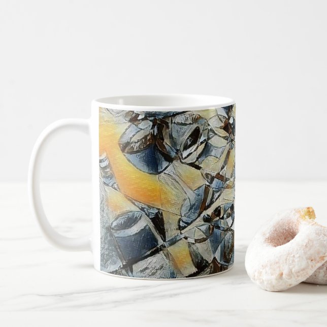 Vin och vin flaskor art Kaffe Mugg (Med munk)