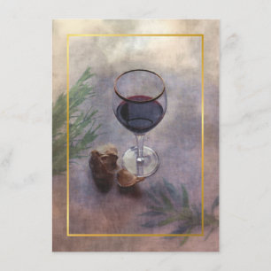 vin- och vitlökmiddaginbjudan inbjudningar