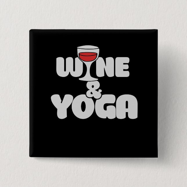 vin och yoga knapp (Framsida)