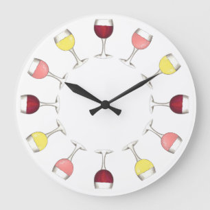 Vin o'Clock Red Rosé White Glasses Winery Pub Stor Klocka