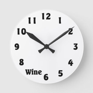 Vin O'Clock Rund Klocka