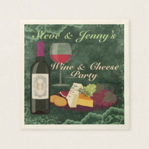 Vin- & ostparty pappersservett