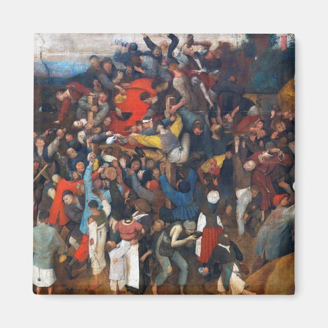 Vin på Saint Martins dag, Pieter Bruegel Magnet (Framsidan)