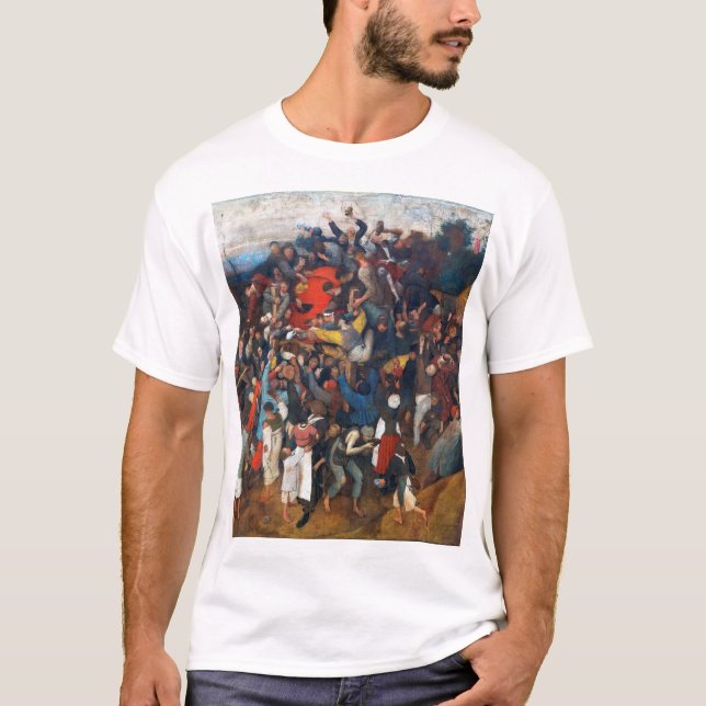 Vin på Saint Martins dag, Pieter Bruegel T Shirt (Framsida)
