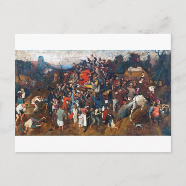 Vin på Saint Martins dag, Pieter Bruegel Vykort (Framsida)