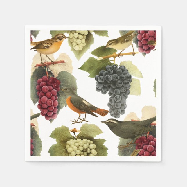 Vin på vinet pappersservett (Framsidan)