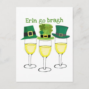 VIN PARTY ERIN GO BRAGH SAINT PATRICKS DAY INBJUDAN VYKORT