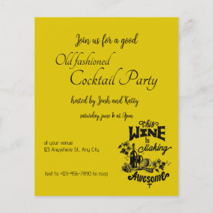 VIN PARTY FLYGBLAD