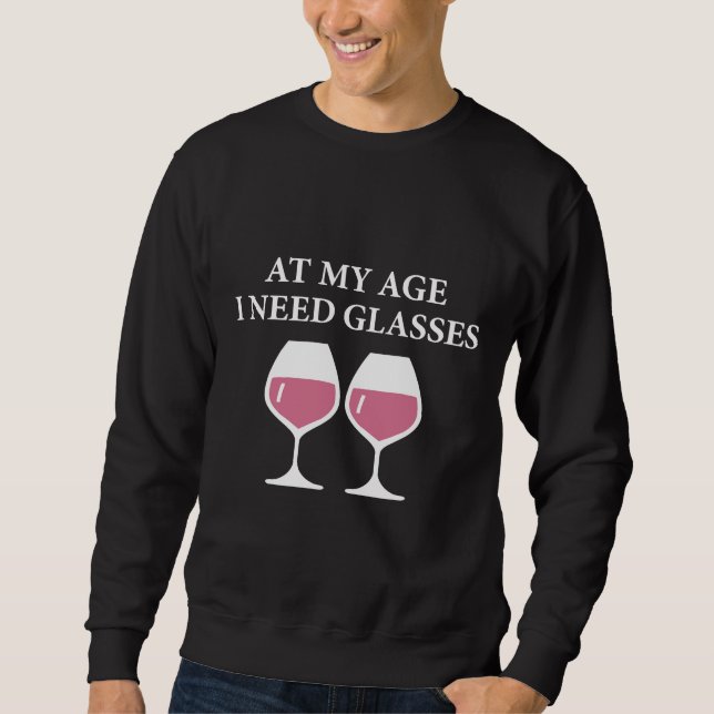 Vin Passande Lång Ärmad Tröja (Framsida)