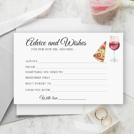 Vin & Pizza Möhippa Advice och Önskemål Brevpapper