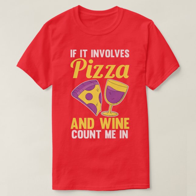 Vin Pizza Premium  T Shirt (Design framsida)