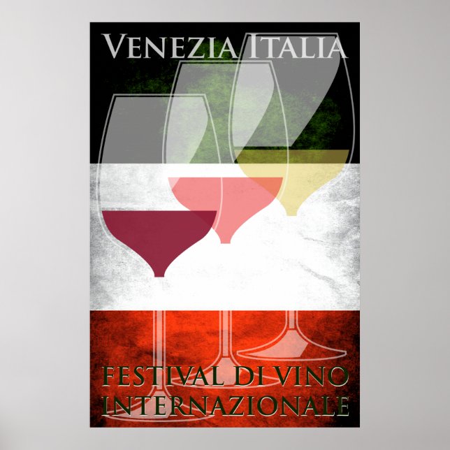 Vin Poster Italien italienska (Framsidan)
