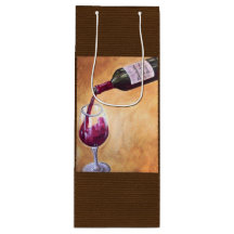 Vin Pour Gift Bag - Elegant Flaska & Glass Art