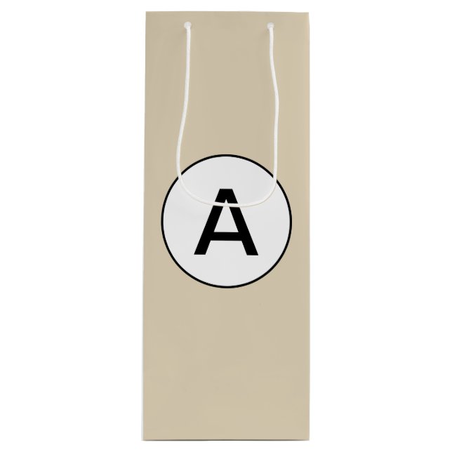 VIN-presentsäck MED ANPASSADE MONOGRAM (Framsidan)