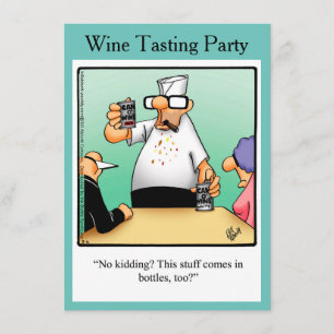 Vin-provsmakarinbjudan "Spectickles" Inbjudningar