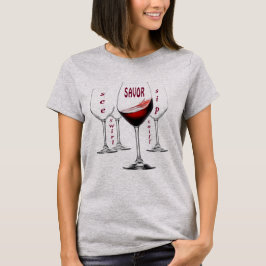 Vin, provsmakning fem S T Shirt