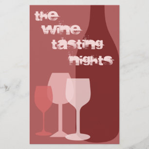 Vin-provsmakning Flygblad