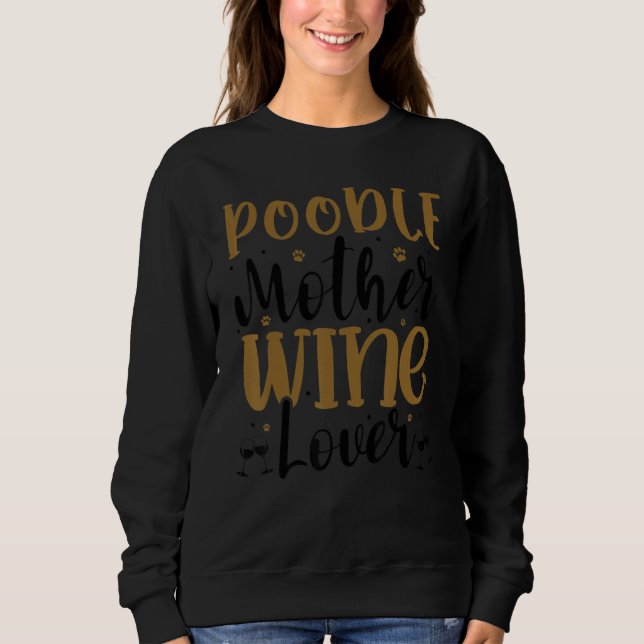 Vin Pudel Mamma T Shirt (Framsida)