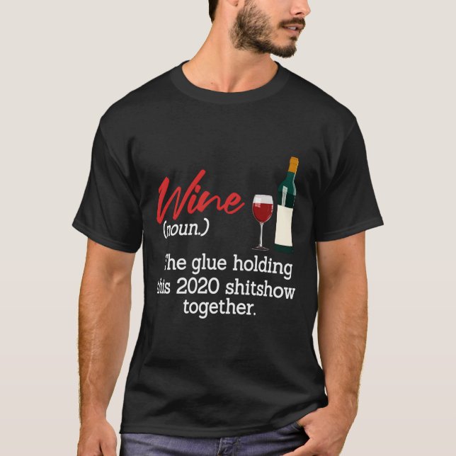 Vin Pyjamas För Familjen Mamma T Shirt (Framsida)