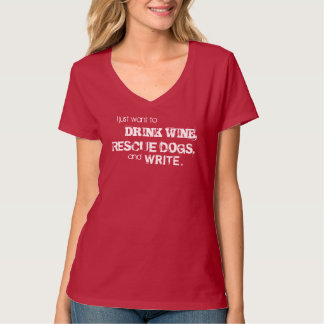 VIN, RÄDDING OCH SKRIVA TEE SHIRT
