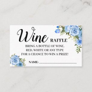Vin raffle biljett - engelskt spanskduschkort