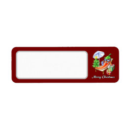 Vin Red Cute God jul Chili Blank Adress Returadress Etikett
