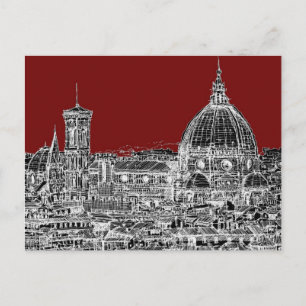 Vin red Florence dome Vykort