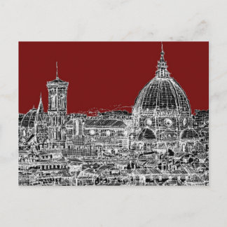 Vin red Florence dome Vykort