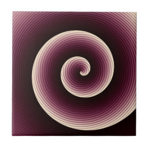 Vin Red Twirl Kakelplatta