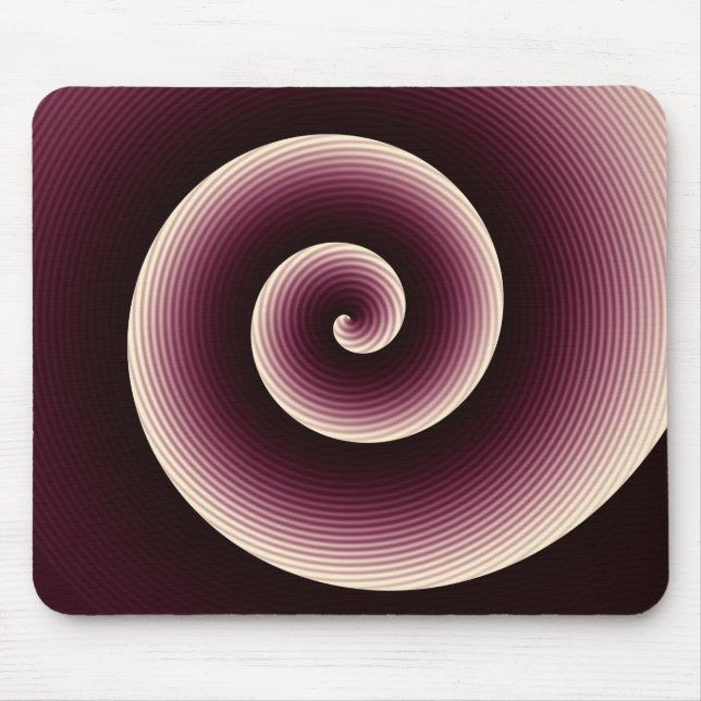 Vin Röda Spiral Mönster Musmatta (Framsidan)