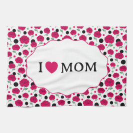 Vin Ros Grön Prickig Grafisk Mönster Modern   Kökshandduk