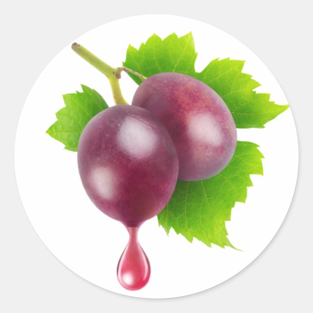 Vin Runt Klistermärke (Framsida)