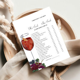 vin sa att hon sa att Möhippa-jaktkort Meddelande