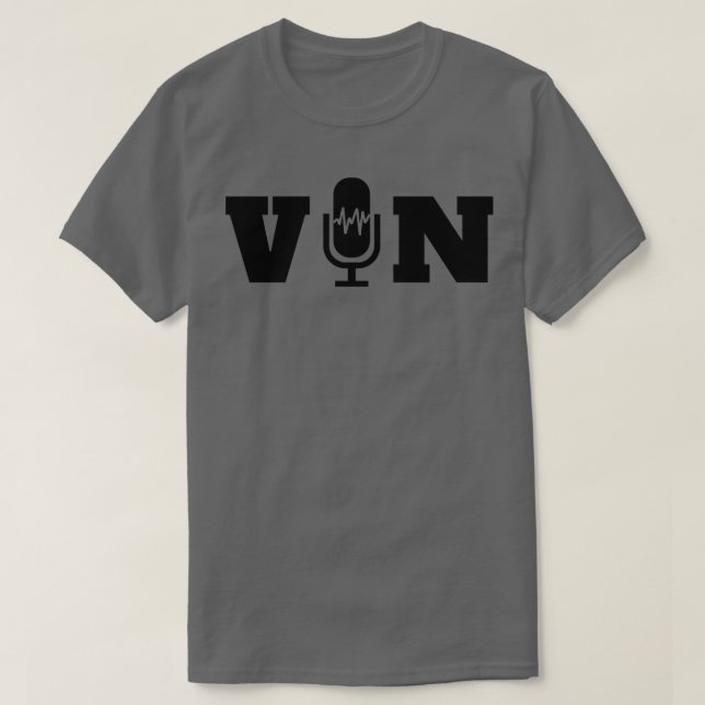 Vin Scully Microphone 12 T Shirt (Design framsida)