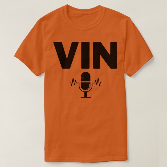 Vin Scully Microphone 17 T Shirt (Design framsida)