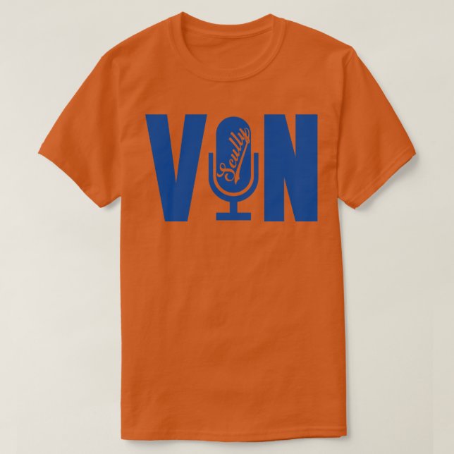Vin Scully Microphone Vin Microphone 1 T Shirt (Design framsida)