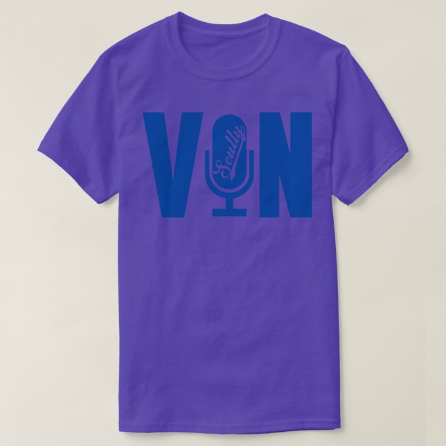 Vin Scully Microphone Vin Microphone 1 T Shirt (Design framsida)