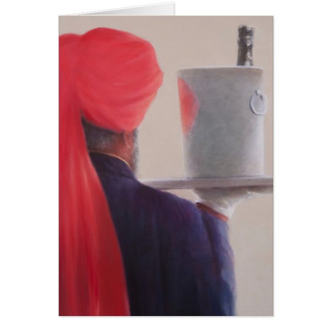 Vin Servitör Jaipur 2012 Hälsningskort (Framsidan)