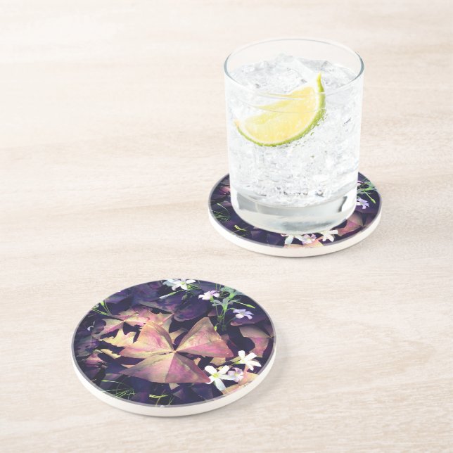 Vin Shamrock Plant Ceramic Underlägg (Sidan)