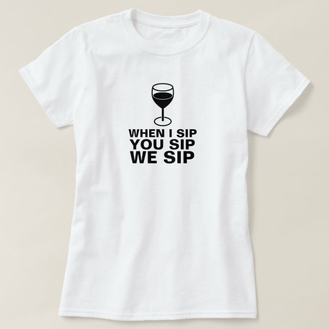 VIN SIP SHIRT T-SHIRT (Design framsida)